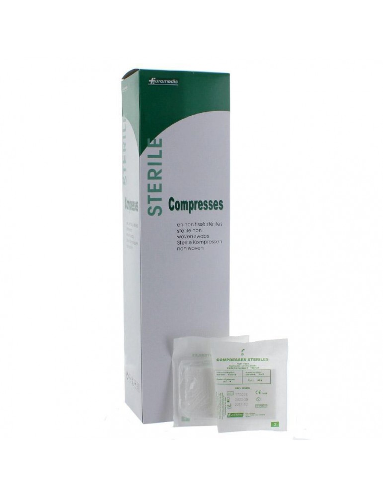 Compresse stérile 15x15cm EUROMEDIS - My Pharmacie Box