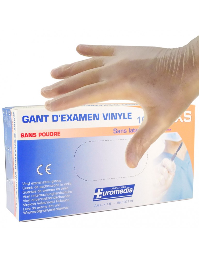 meSoigner - Saniform Gants D'examen En Vinyl Sans Latex Ni Poudre B/100